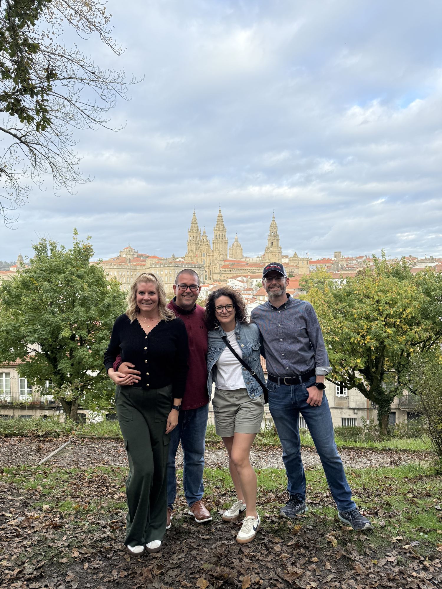 Briar, Brooke, Phil and Sarah in Santiago de Compostela