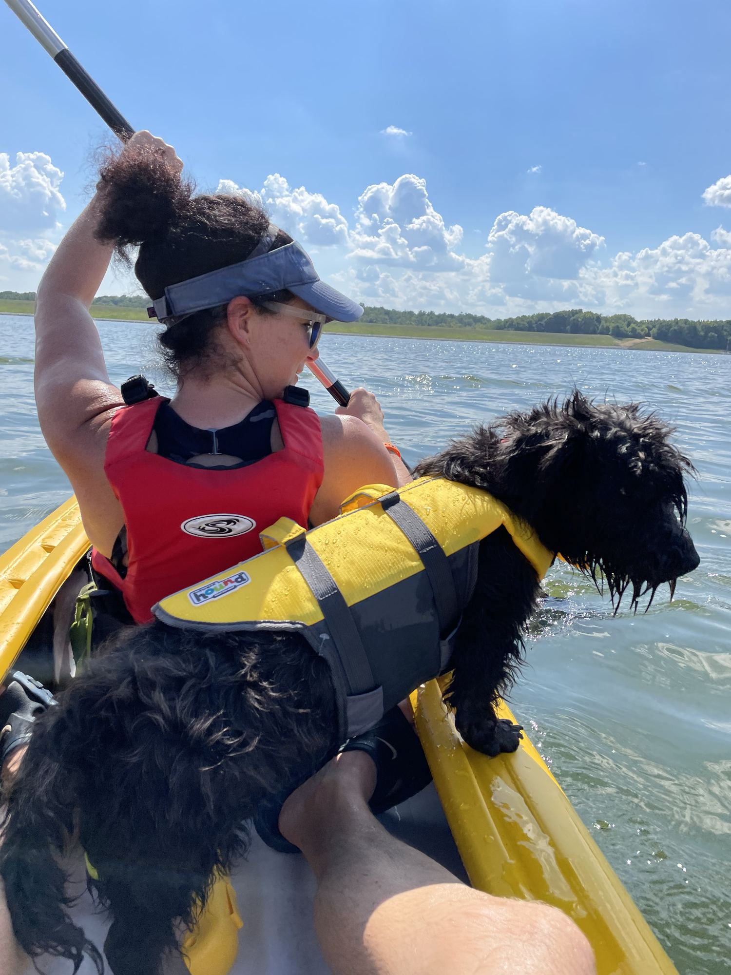 Sarah and Glen kayaking